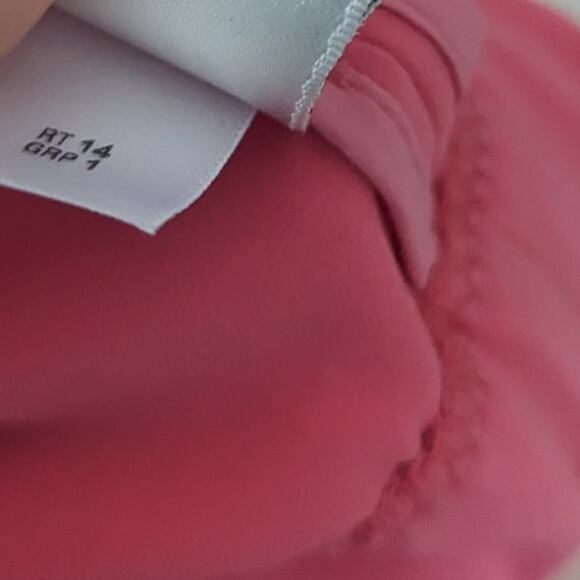 Women's St. John Pink Coral Blazer XL Small Flaw - Picture 6 of 8